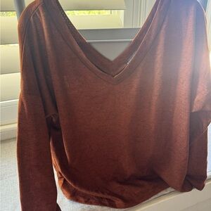 SHEIN Red Oversized Blouse Relaxed Fit